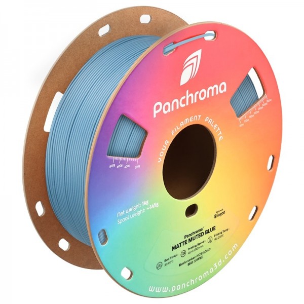 Polymaker Panchroma Mat PLA Filament 1.75mm - 1kg - Gedempt blauw