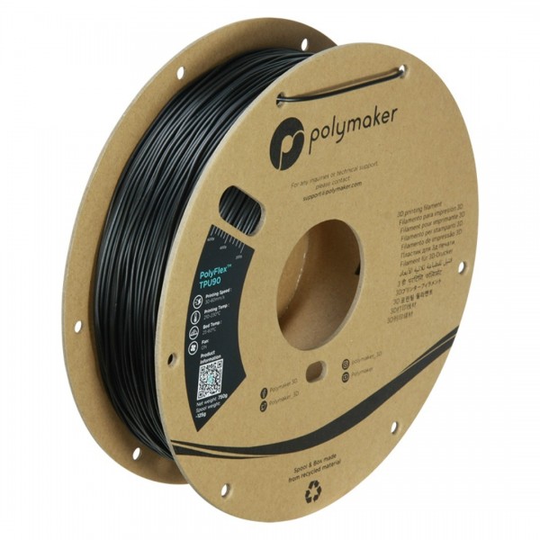 Polymaker PolyFlex TPU-90A Filament 1.75mm - 750g - Black