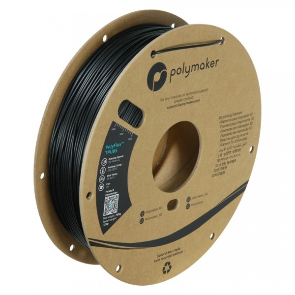 Polymaker PolyFlex TPU-95A Filament 1.75mm - 750g - Black