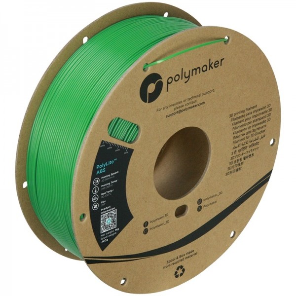 Polymaker PolyLite ABS Filament 1.75mm - 1kg - Green
