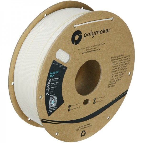 Polymaker PolyLite ASA Filament 1.75mm - 1kg - Naturel