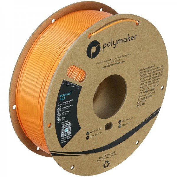 Polymaker PolyLite ASA Filament 1.75mm - 1kg - Orange