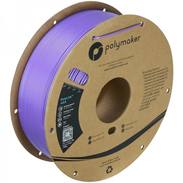 Polymaker PolyLite ASA Filament 1.75mm - 1kg - Purple