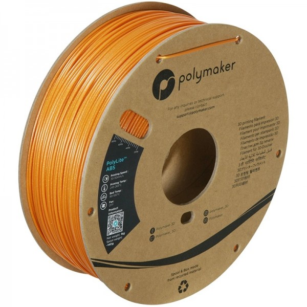 Polymaker PolyLite Galaxy ABS Filament 1.75mm - 1kg - Orange