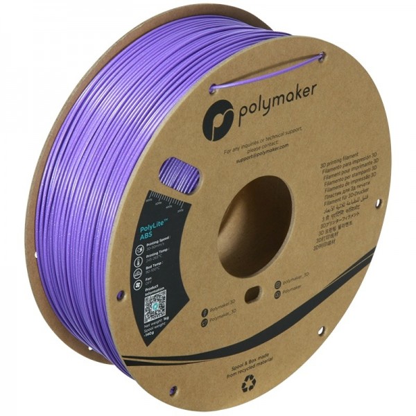 Polymaker PolyLite Galaxy ABS Filament 1.75mm - 1kg - Purple