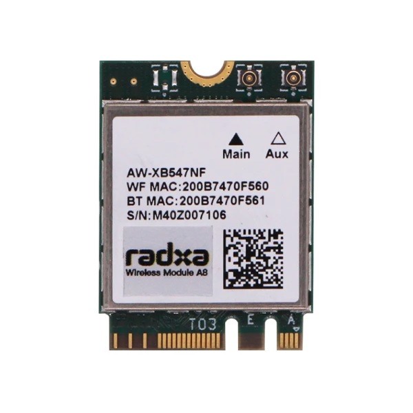 Radxa Wireless Module A8 - Wi-Fi 6 and Bluetooth 5.2