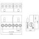 Afneembare Schroefterminal - 2p - 3.96mm
