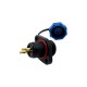 SD13 Female Waterproof Panel Mount Connector 2p - 2 Mounting Holes