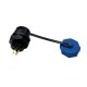 SD13 Female Waterbestendige Chassis Connector 4p - Schroefbevestiging
