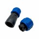 SD13 Male Waterproof Cable Connector 2p