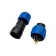 SD13 Male Waterbestendige Kabel Connector 3p