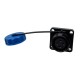SD16 Female Waterproof Panel Mount Connector 4p - 4 Mounting Holes