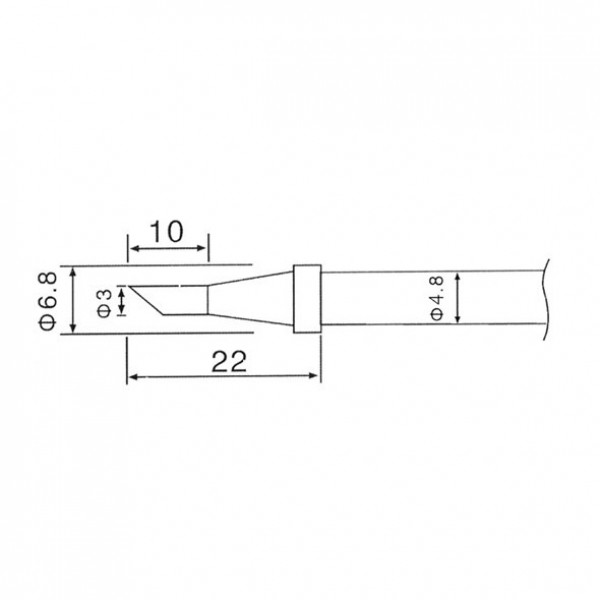 Solder Tip for ZD-30(C) and ZD-99 - Type C1-3