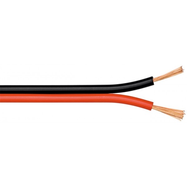 Goobay 15089 Luidsprekerkabel - Rood-Zwart - 0.5mm² - 10m