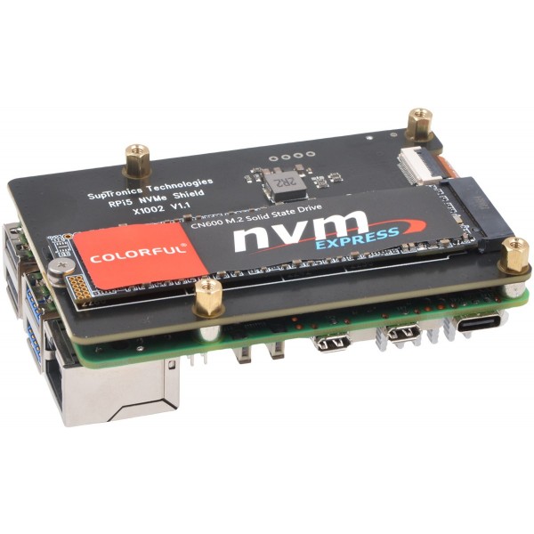 SupTronics X1002 PCIe naar M.2 Base - voor NVMe SSD - voor Raspberry Pi 5 SupTronics X1002 PCIe naar M.2 Base - voor NVMe SSD - voor Raspberry Pi 5