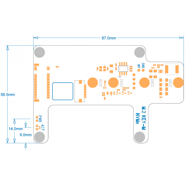 SupTronics X1015 PCIe naar M.2 HAT - voor NVMe SSD - voor Raspberry Pi 5 SupTronics X1015 PCIe naar M.2 HAT - voor NVMe SSD - voor Raspberry Pi 5