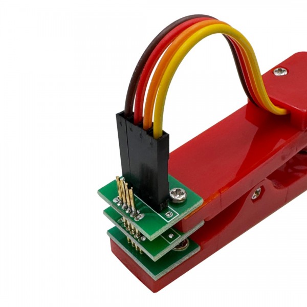 Test Probe with Clamp - Pogo Pin 1x4p 1.27mm