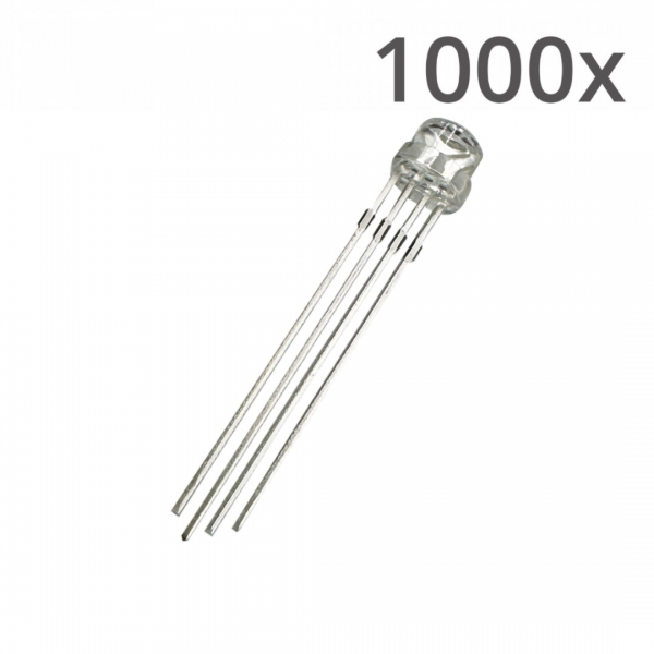 Tuozhan RGB LED - 5mm Helder - Common Cathode - Hoedvormig - 1000 stuks