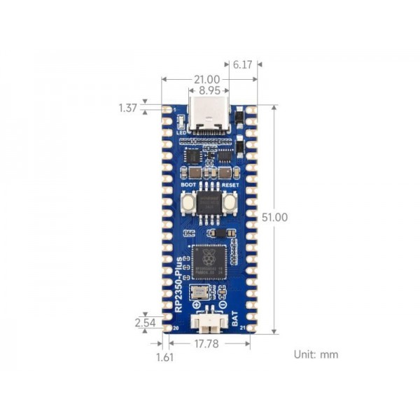 Waveshare RP2350-Plus Development Board - 16MB