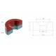 XMP Neodymium Magneet 12x5mm - met 4mm Verzonken Montagegat - N35