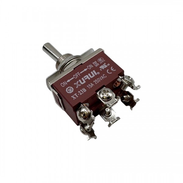 Xurui XT-23B Toggle Switch - Center-off DPDT
