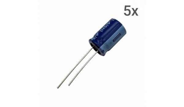 AISHI Elektrolytische Condensator - 1000uF 25V - 5 stuks