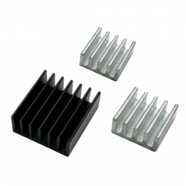 Aluminum Heatsink Kit - for Raspberry Pi 2 en 3(+)