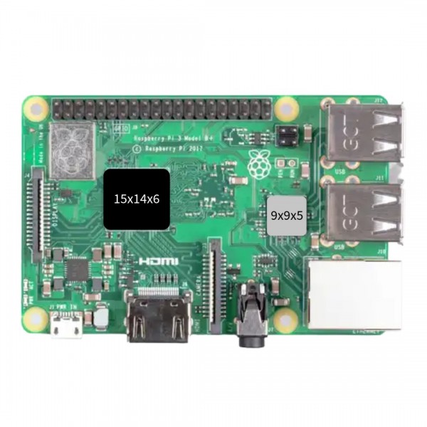 Aluminum Heatsink Kit - for Raspberry Pi 2 en 3(+)