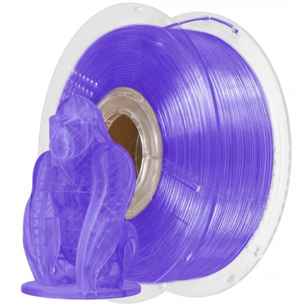 AzureFilm PETG Hyper Speed Filament 1.75mm - 1kg - Paars Transparant