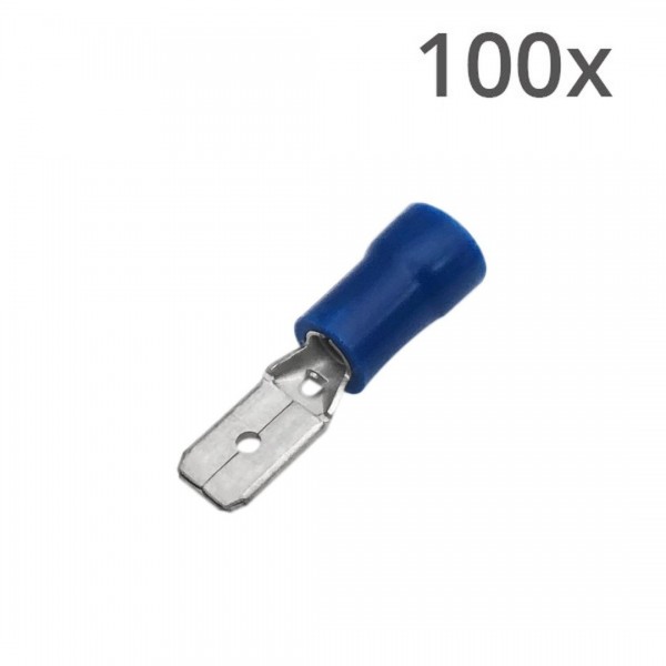 Vlaksteker Kabelschoen Male - 1.5-2.5mm² - 4.8x0.8mm - 100 stuks