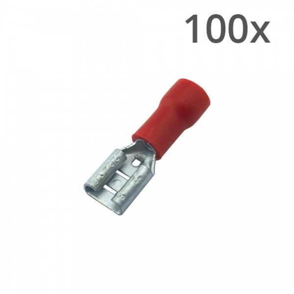 Vlaksteker Kabelschoen Female - 0.5-1.5mm² - 4.8x0.8mm - 100 stuks