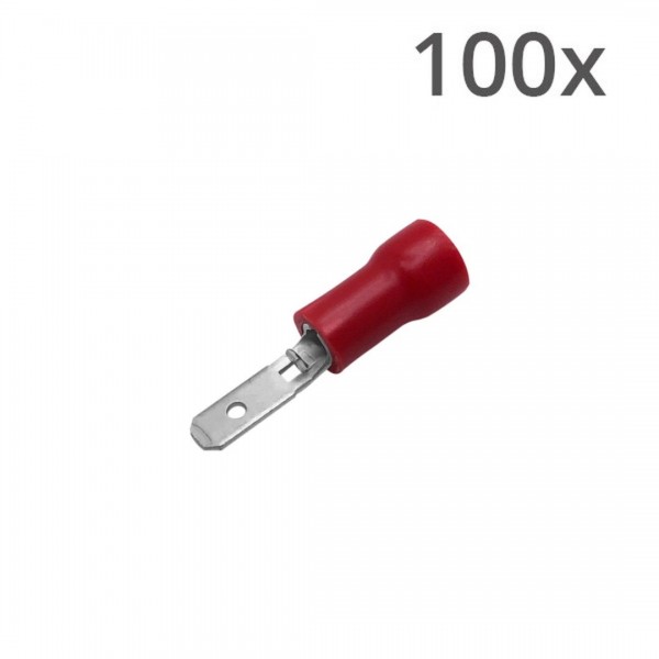 Vlaksteker Kabelschoen Male - 0.5-1.5mm² - 2.8x0.5mm - 100 stuks