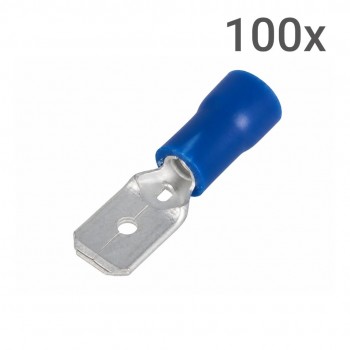 Vlaksteker Kabelschoen Male - 1.5-2.5mm² - 6.3x0.8mm - 100 stuks