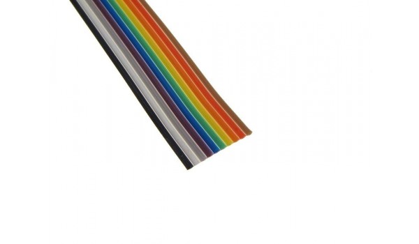 Flatcable - Gekleurd - 1.27mm - 10p - 1m