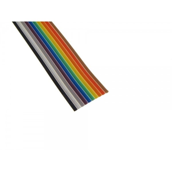 Flatcable - Gekleurd - 1.27mm - 10p - 5m