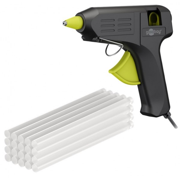 Goobay 77826 Hot Glue Gun - 40W - Ø11-12mm - with 20 Glue Sticks