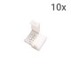 LED Strip Connector - 4p 10mm - Standaard RGB-WS2813-WS2815 - 10 stuks