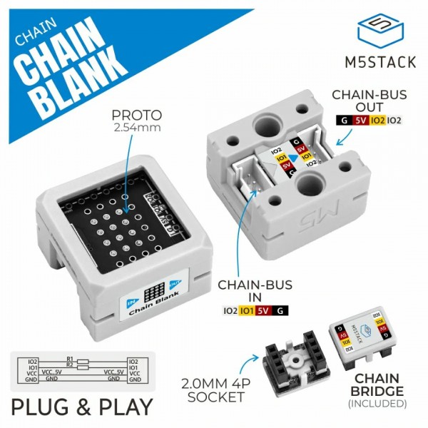 M5Stack Chain Prototype Board Module