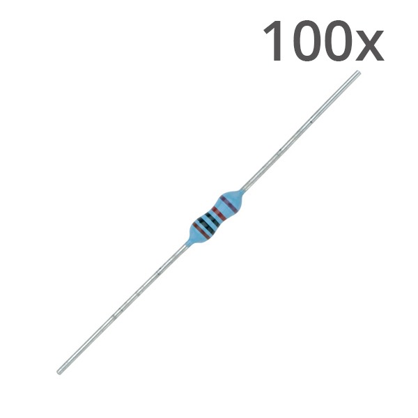 Resistor 100kΩ 1/4W - 100 pieces