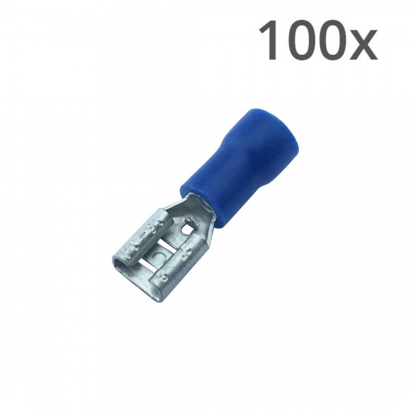 Vlaksteker Kabelschoen Female - 1.5-2.5mm² - 4.8x0.8mm - 100 stuks