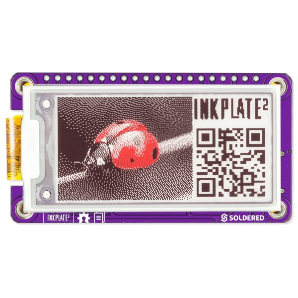 Soldered Electronics Inkplate 2 - 2.13 inch E-Ink E-Paper Display - ESP32