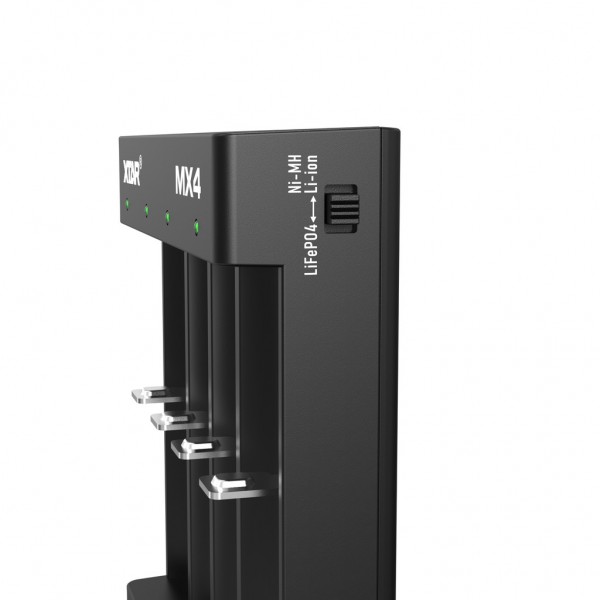 XTAR MX4 Mini Mixer Batterijlader - Li-ion - LiFePO4 - Ni-MH