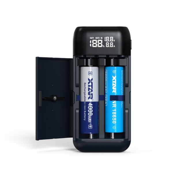 XTAR PB2SL V2 Li-ion Batterijlader - Powerbank