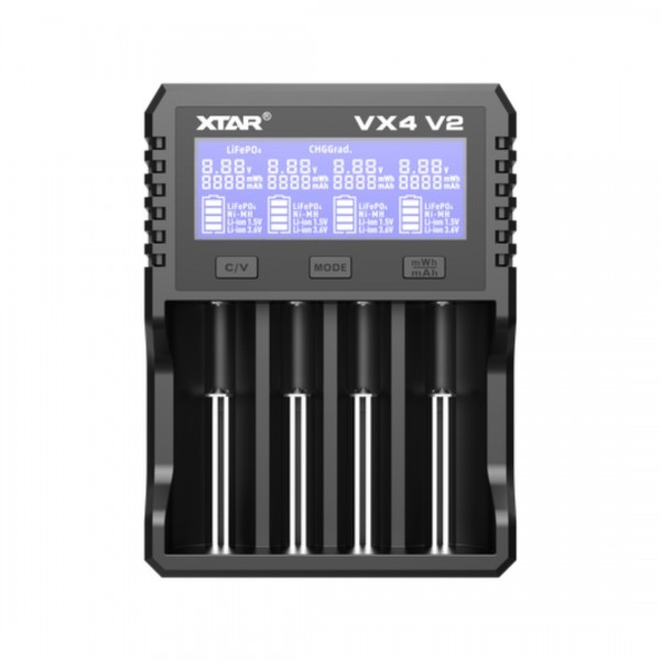 XTAR VX4 V2 Batterijlader - Li-ion - LiFePO4 - Ni-MH