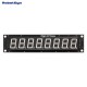 RobotDyn Segment Display Module - 8 Character - Decimal - Yellow - 74HC595