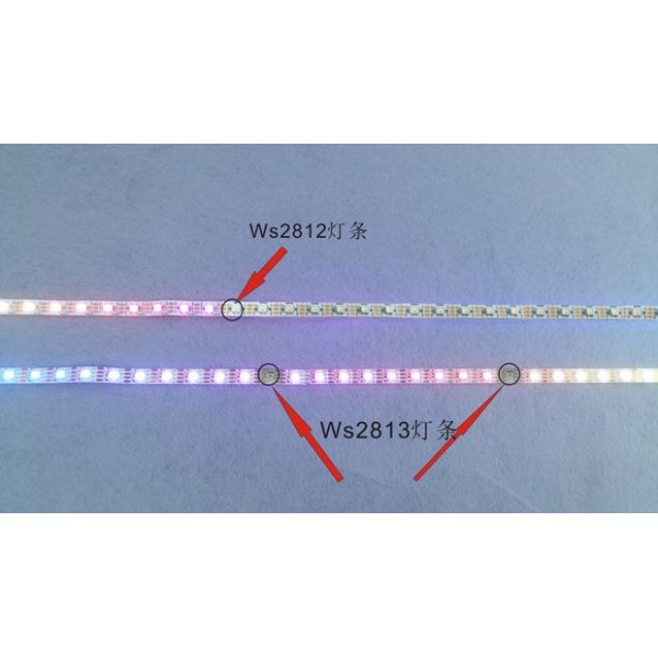 WorldSemi WS2813 Digital 5050 RGB LED Strip - 144 LEDs 1m