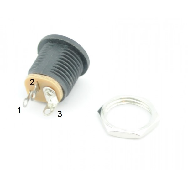 DC Jack plastic 5.5mm - Female - Mount - DC-022K