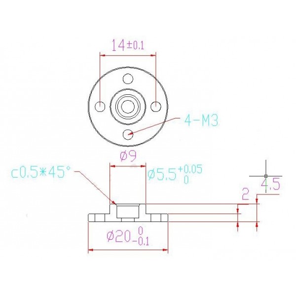 Servo 25T Metalen Schijf-Opzetstuk