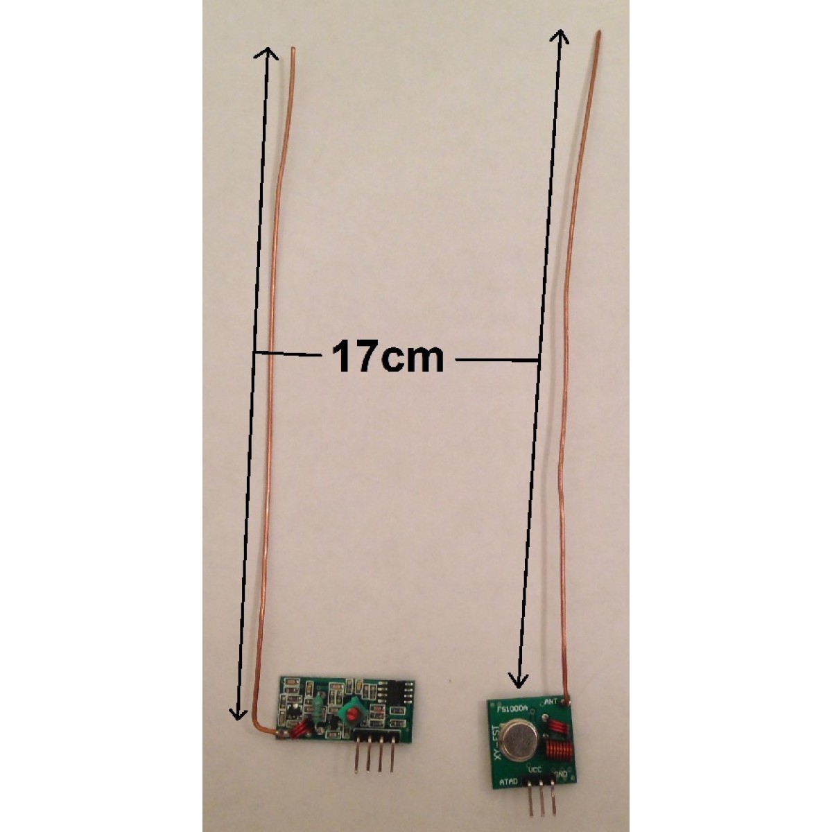 433MHz RF transmitter and receiver link kit - 433MKIT