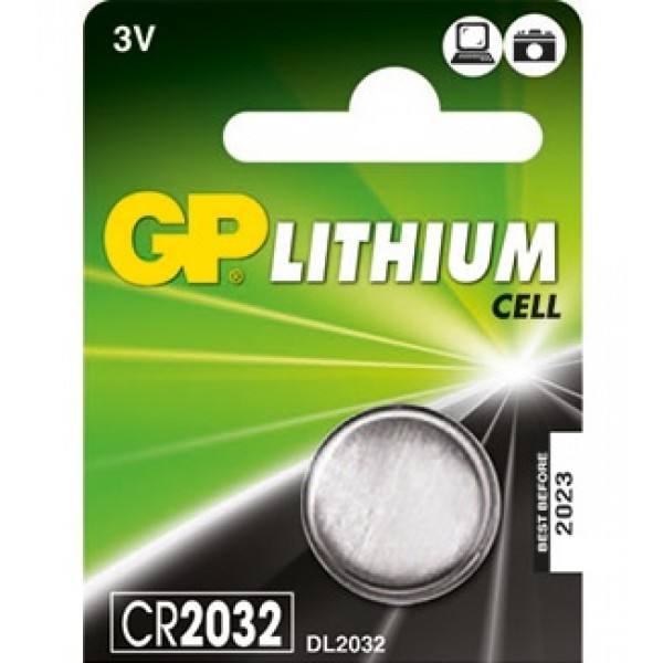 GP CR2032 3V Lithium Batterij